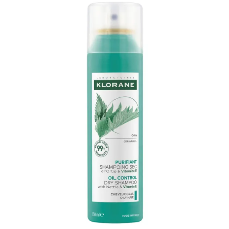 Dry Shampoo with Nettle - Vitamin E - Oily Hair - Klorane - 150 ml