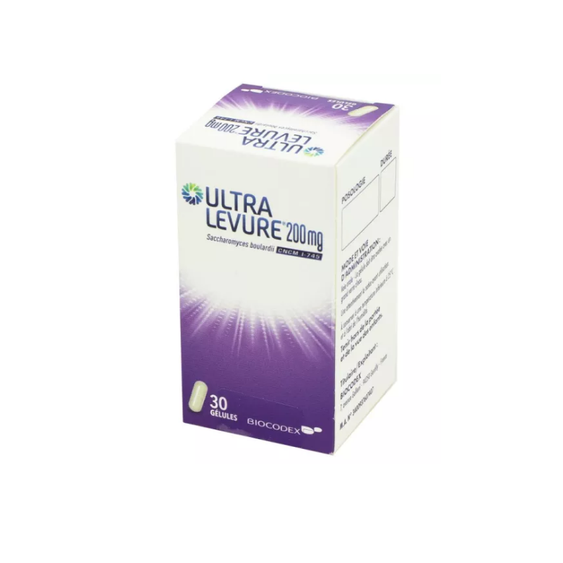 Ultra Levure 200 mg, Diarrhée, 30 Gélules