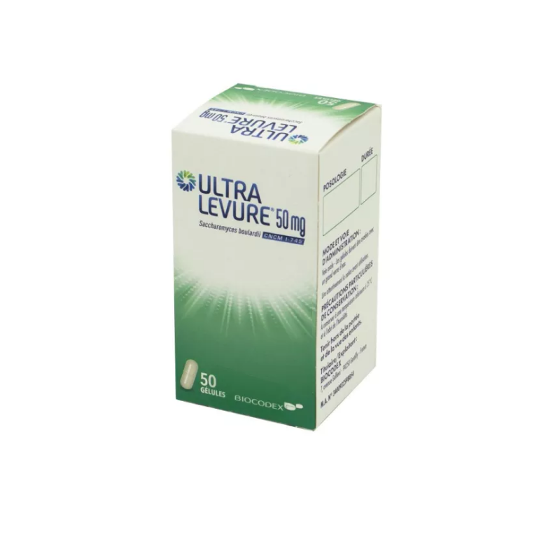 Ultra Levure 50 mg, Diarrhée, 50 Gélules