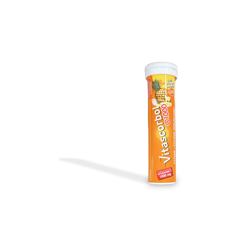 Vitascorbol C1000 - Fatigue & Immune System - Orange Pineapple Flavour - 15 tablets