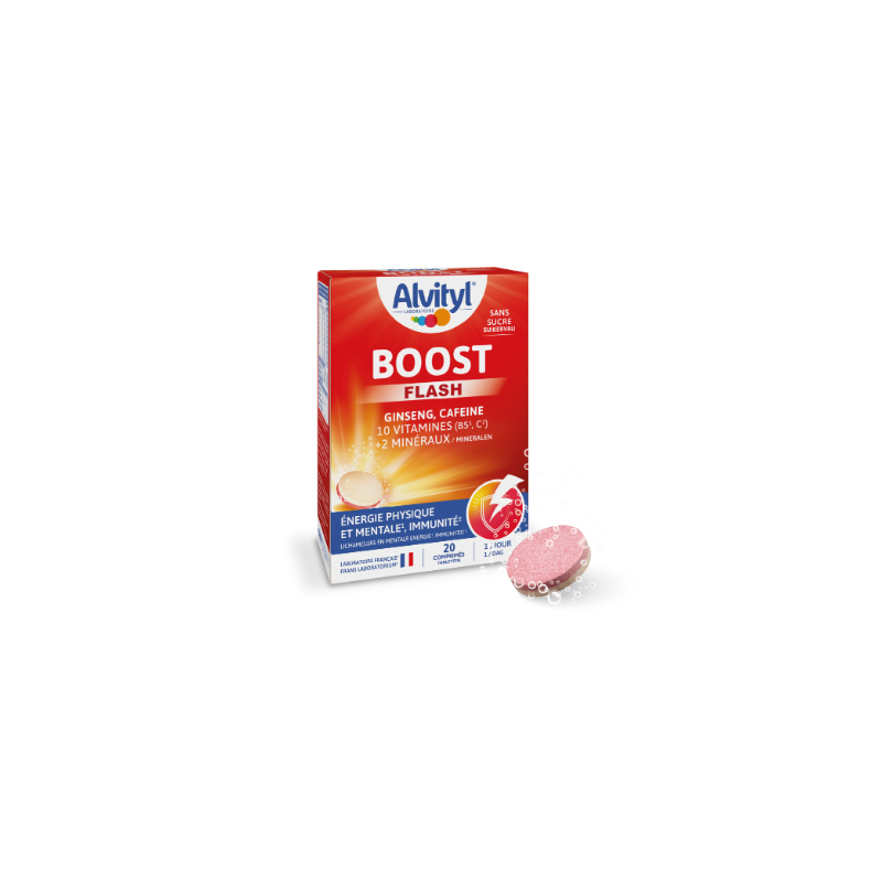 Alvityl BOOST  Ginseng Et Cafeine, 20 Comprimés effervescents
