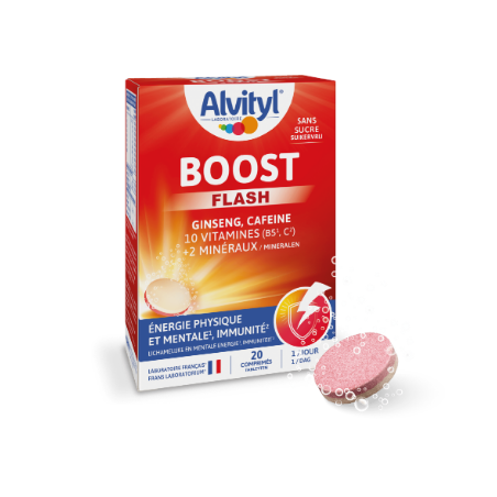 Alvityl BOOST  Ginseng Et Cafeine, 20 Comprimés effervescents