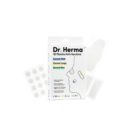 Anti-Pimple Patch - 3 Sizes Small, Large and Nose - Dr Herma - 16 patches