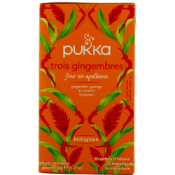 Tisane Trois Gingembres - Bio - Pukka - 20 sachets