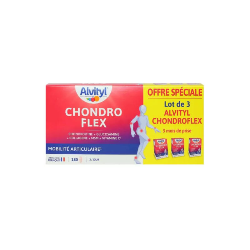 Special Offer ChondroFlex - Joint Mobility - Alvityl - Pack of 3 x 60 tablets