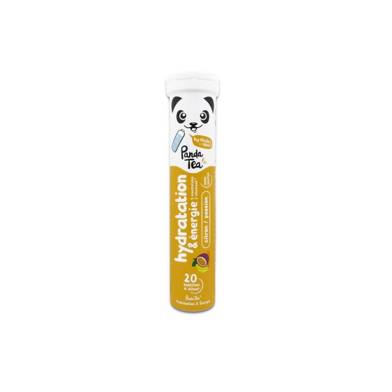Pastilles Hydratation & Energie - Panda Tea - citron/passion - 20 pastilles