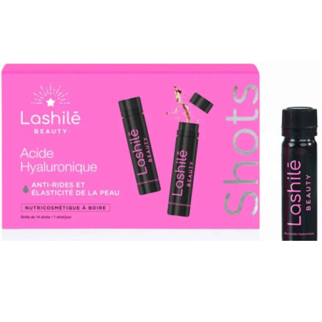 Shots Acide Hyaluronique - Anti Rides - Lashilé Beauty - Boite De 14