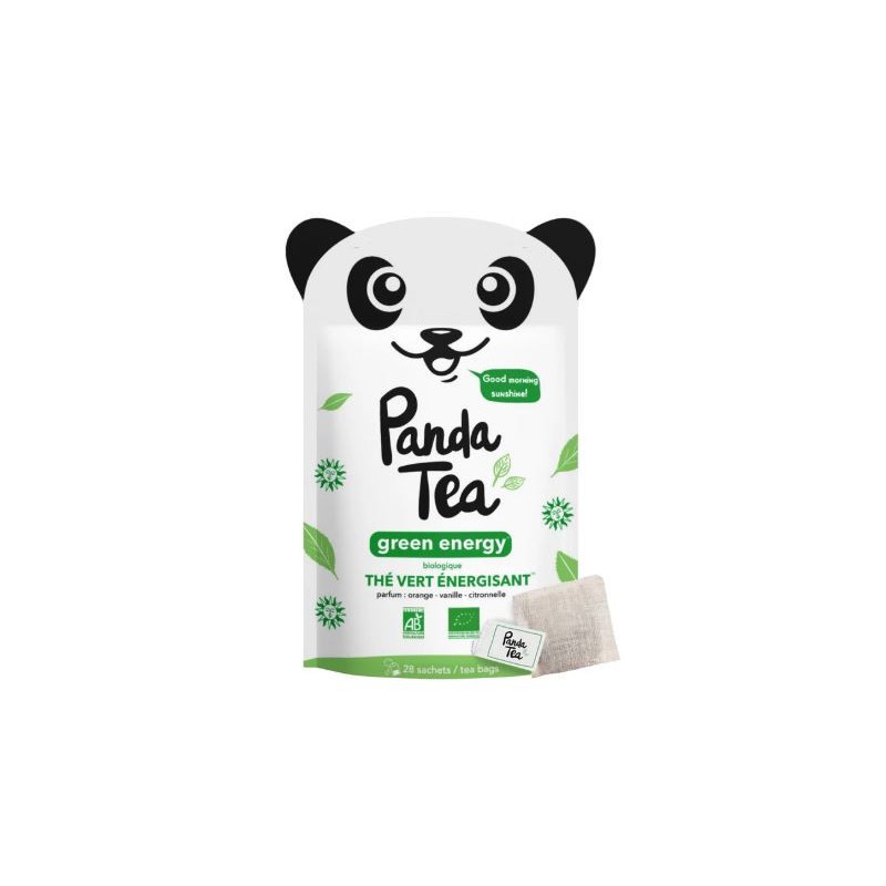 Infusion Thé Vert Energisant - Green Energy - Panda Tea - 28 sachets