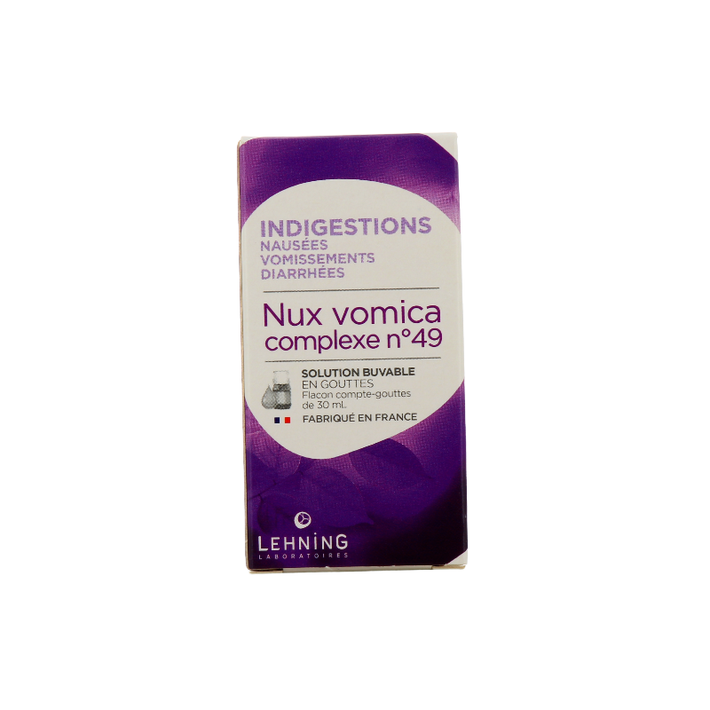 Nux Vomica - Complexe n°49 - Nausées, Vomissements, Diarrhées - Lehning - 30 ml