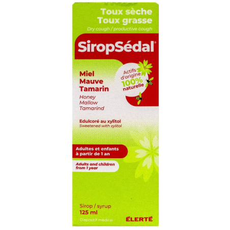 Syrup - Dry & Chesty Cough - SiropSédal - 125 ml
