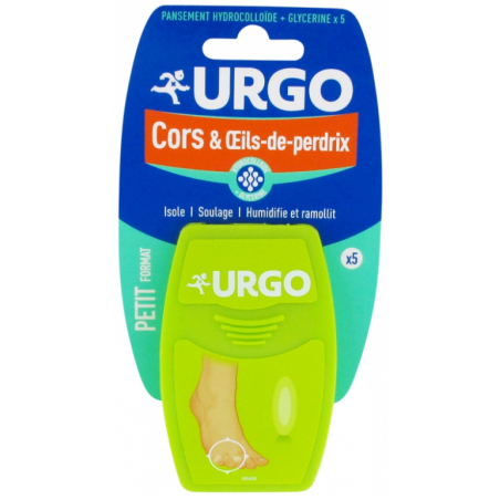 Corn And Partridge Eye Treatment Plasters - Urgo - 5 Small Size Plasters