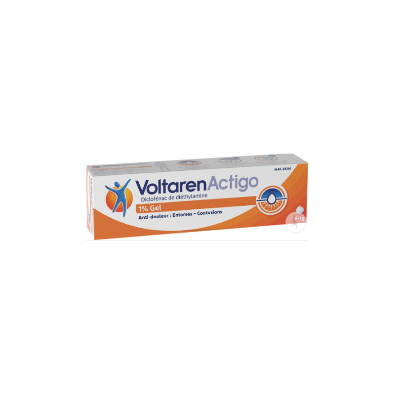 VoltarenActigo Gel 1% - Diclofénac de Diéthylamine - Entorses Contusions - 60g