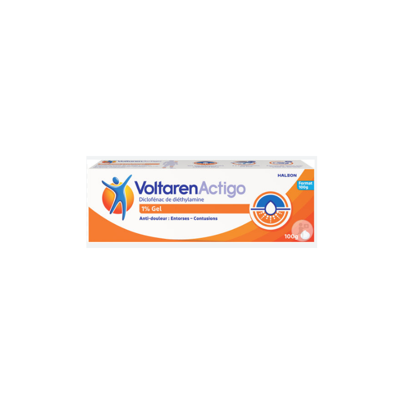 Voltaren Actigo Gel 1% - Diclofenac - Sprains and Bruises - 100 g