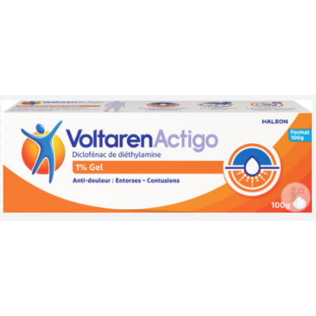 Voltaren Actigo Gel 1% - Diclofenac - Sprains and Bruises - 100 g
