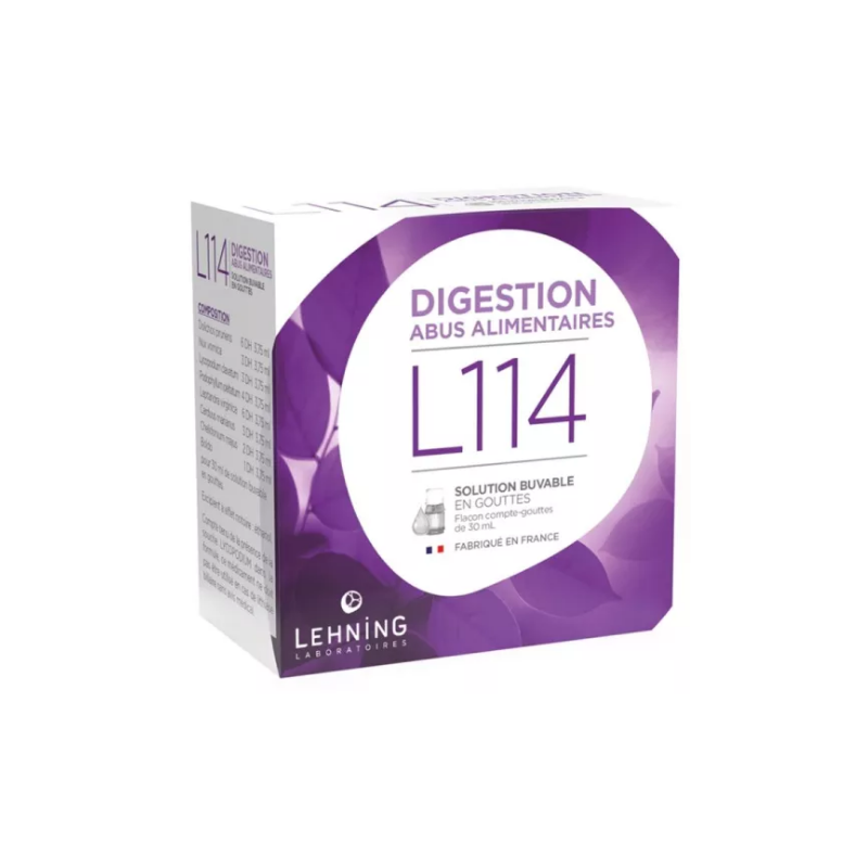 L114 - Digestion - Abus Alimentaires - Lehning - 30 ml