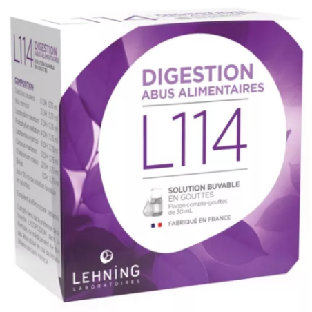 L114 - Digestion - Abus Alimentaires - Lehning - 30 ml