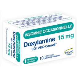 Doxylamine 15 mg - Occasional Insomnia - EG Labo - 10 tablets