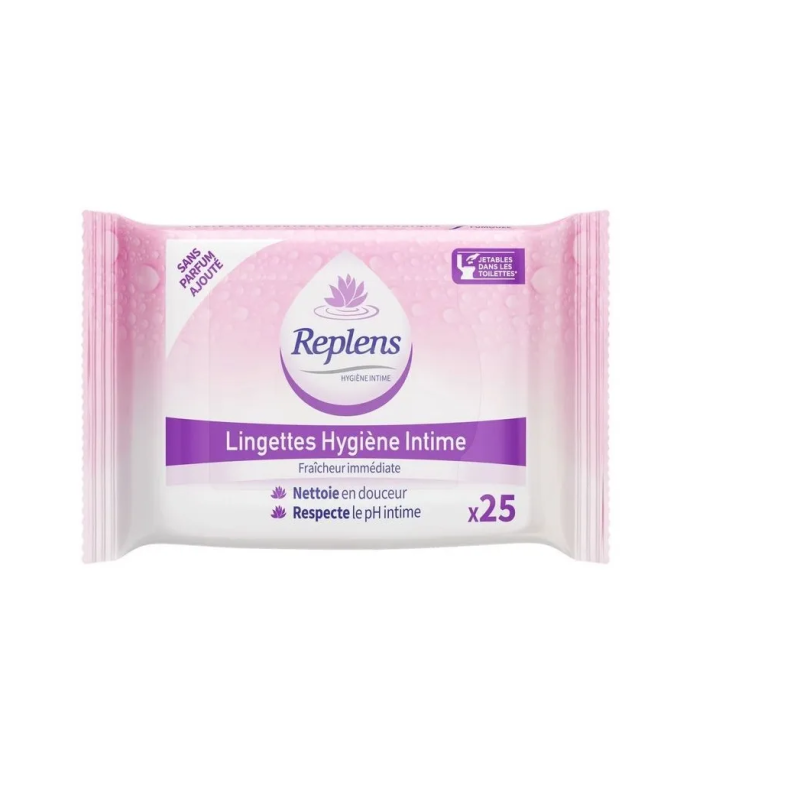 Intimate Hygiene Wipes - Replens - Box Of 25