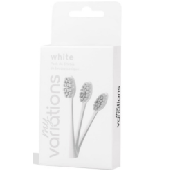 White Soft Brush Heads - My Variations - 3 Heads