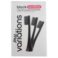 Black Sensitive Soft Brush Heads - My Variations - 3 Heads