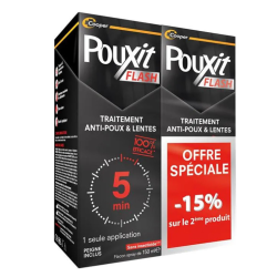 Anti-lice & Nits Treatment - Pouxit Flash - 2 X 150 ml
