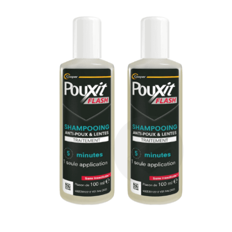 Anti-Lice & Nits Shampoo - Pouxit Flash - 2 X 100 ml Offer