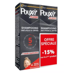 Anti-Lice & Nits Shampoo - Pouxit Flash - 2 X 100 ml Offer