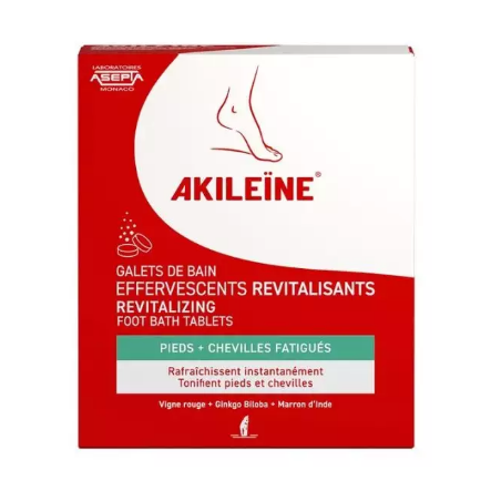 Refreshing Effervescent Bath Pebbles - Tired And Overheated Feet - Akiléine - 6 Pebbles