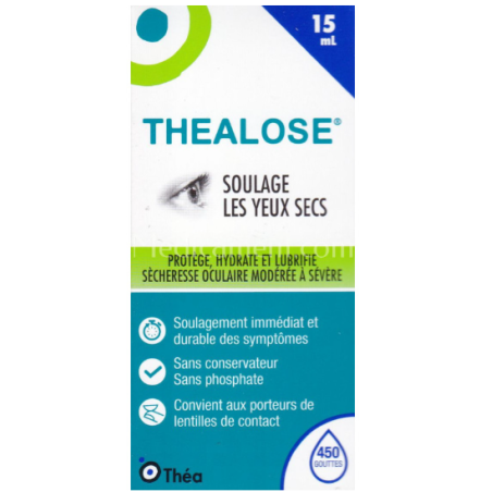 Thealose - Solution Ophtalmique - 15 ml - 450 gouttes