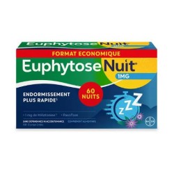 Euphytose Nuit - Endormissement & Sommeil Réparateur - Bayer - 60 comprimés
