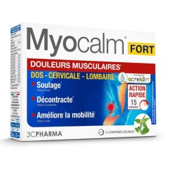 Myocalm Fort - Muscle aches and pains - 3 Chenes - 15 Tablets
