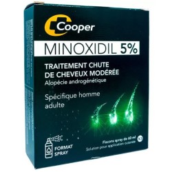 Minoxidil 5% - Moderate Hair Loss Treatment - Cooper - 3 Bottles 60 ml