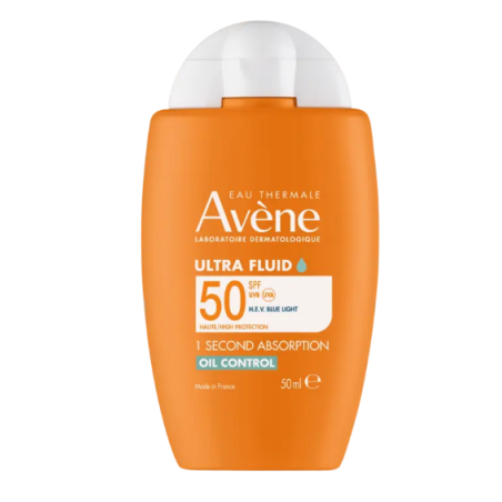 Ultra Fluid Oil Control - SPF 50 - Peaux Sensibles - Avène - 50 ml