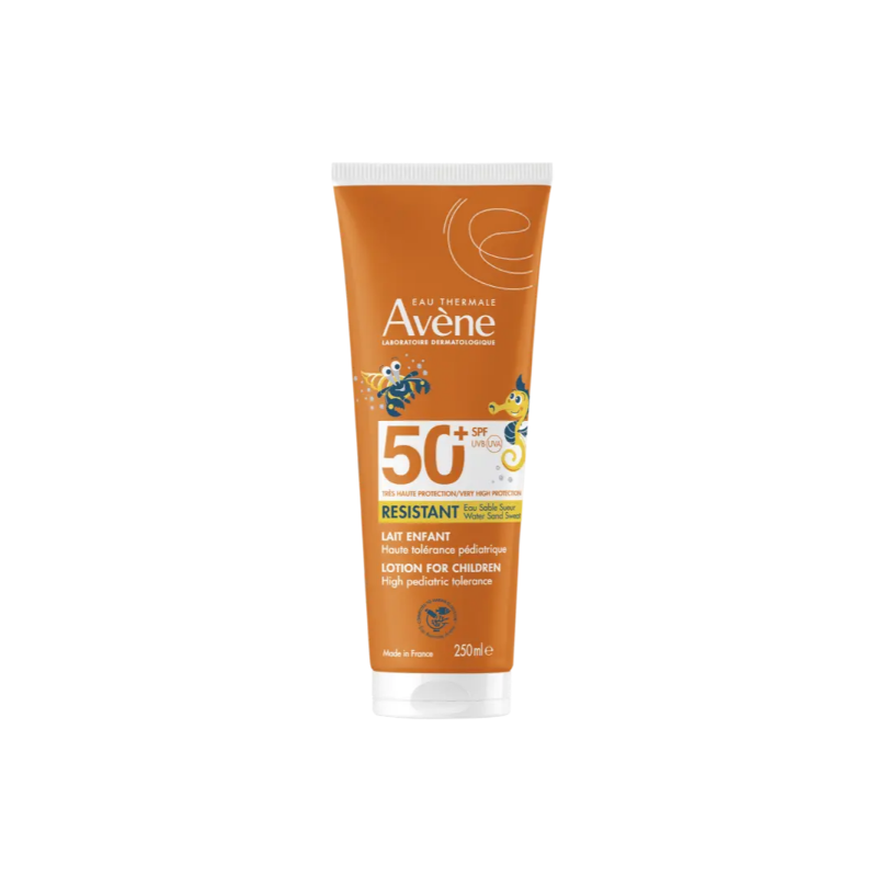 Lait Solaire Enfant Résistant -Très haute protection - SPF50+ - Avène - 250ml