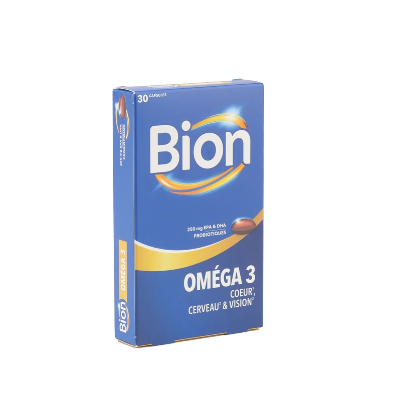 Bion3 Oméga 3 - Coeur, cerveau & Vision - 30 Capsules