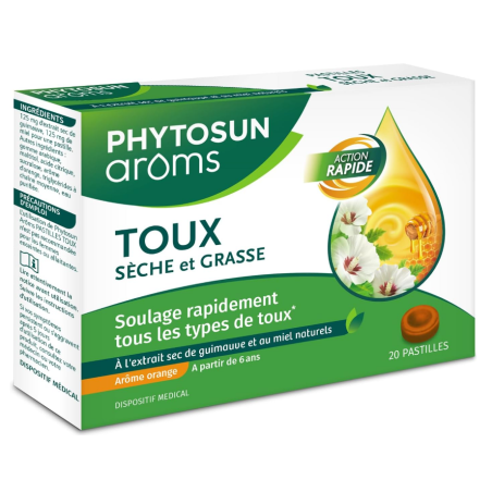 Dry cough - Phytosun Aroms - 20 Lozenges