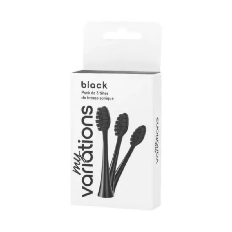 Têtes de Brosse Souples Black - My Variations - 3 Têtes