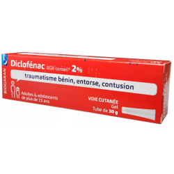 Diclofenac 2% - Minor Trauma - Sprain - Contusion - Biogaran Conseil - 30g