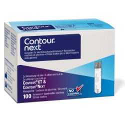 Reactive Strips - Blood Glucose Monitoring - Contour Next - 100 Reactive Strips