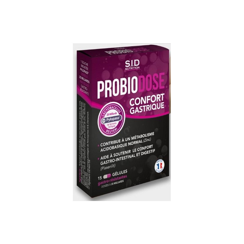 Probiodose Confort Gastrique - S.I.D Nutrition - 15 Gélules