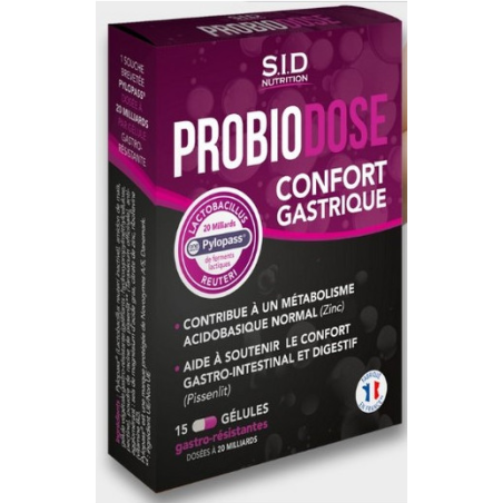 Probiodose Gastric Comfort - S.I.D Nutrition - 15 Capsules
