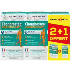 Chondrostéo+ - Articulations - Granions - 2 Mois + 1 Mois Offert - 270 Comprimés