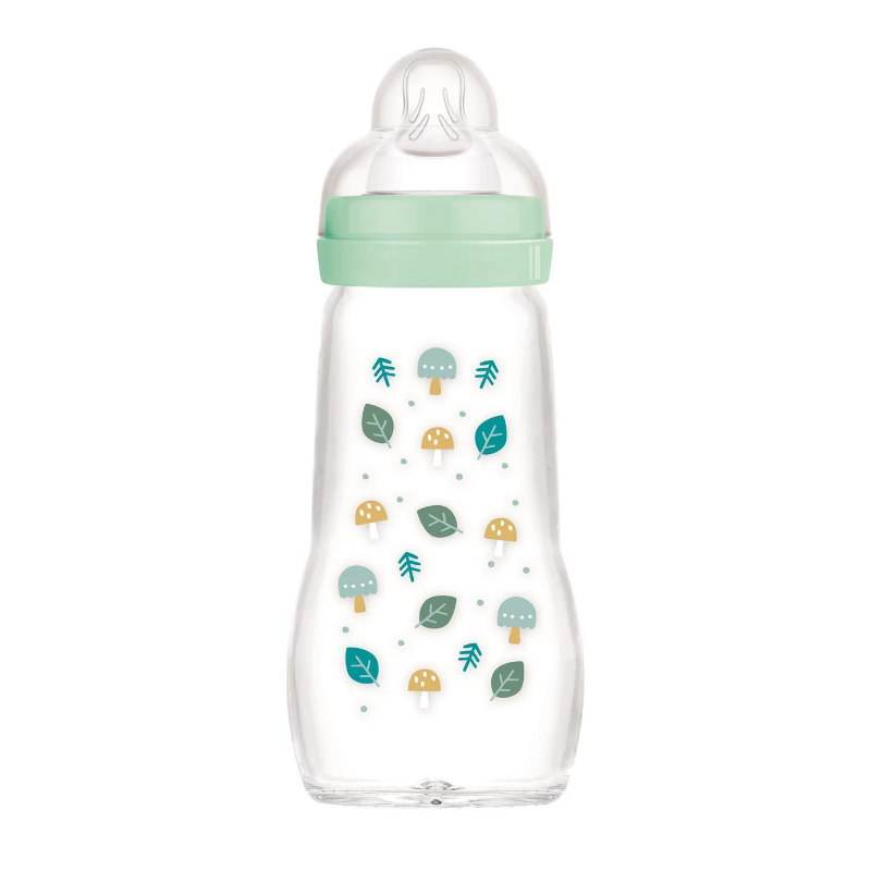 Biberon en Verre - Motifs Animaux - MAM - 2Mois + - 260 ml