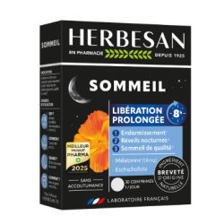 Herbesan Noctaphyt LP 8h - Sommeil - 30 Comprimés