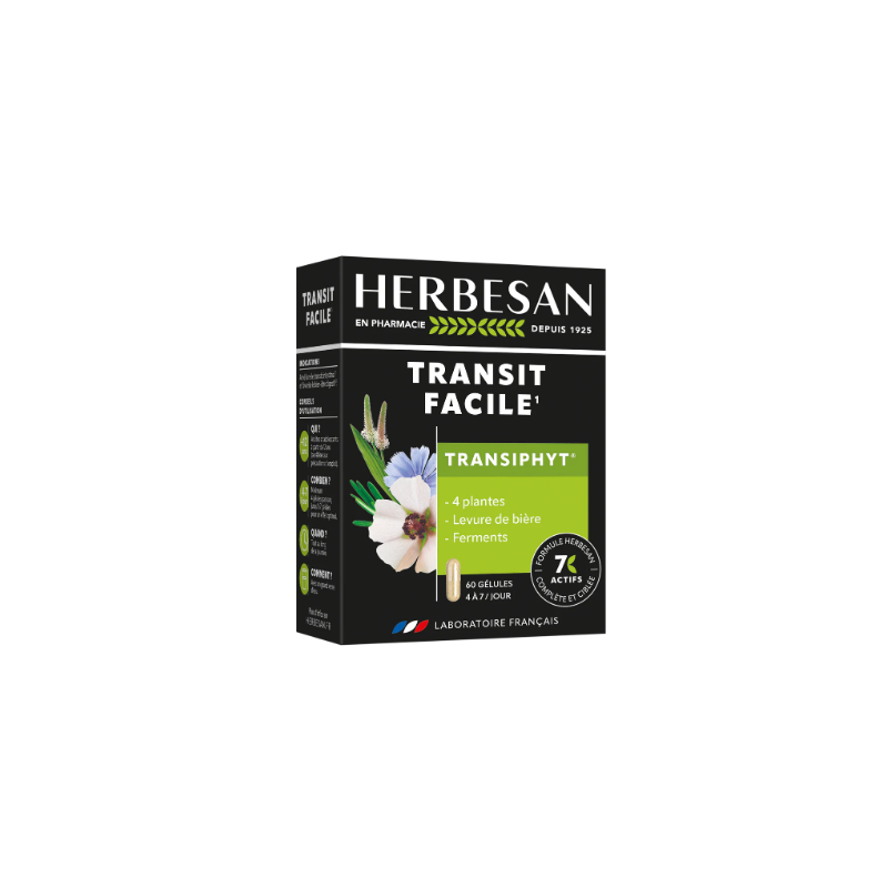 Transiphyt - Intestinal Transit - Herbesan - 60 Capsules