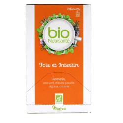 Infusion Bio Foie Et Intestin - Nutrisanté - 20 Sachets