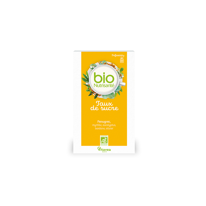Infusion Bio Taux de sucres  - Nutrisanté - 20 Sachets