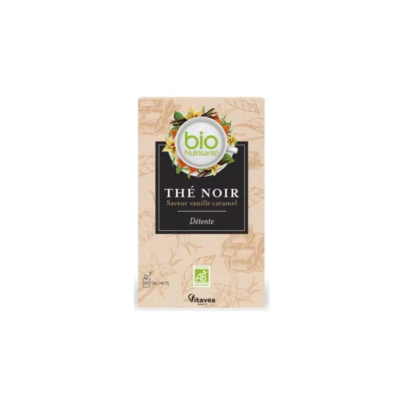 Infusion Black Tea - Relaxation - Vanilla Caramel Flavour - Nutrisanté - 20 Sachets