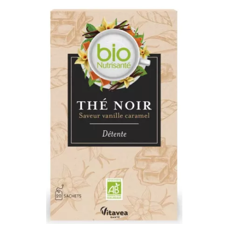 Infusion Black Tea - Relaxation - Vanilla Caramel Flavour - Nutrisanté - 20 Sachets