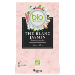Infusion Thé Blanc Jasmin - Bien-être - Saveur Pêche - Nutrisanté - 20 sachets